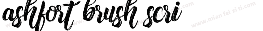 ashfort brush scri字体转换